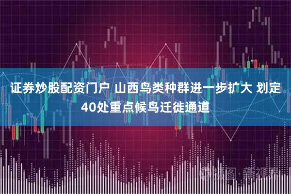 证券炒股配资门户 山西鸟类种群进一步扩大 划定40处重点候鸟迁徙通道